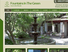 Tablet Screenshot of fountainsinthegreen.com